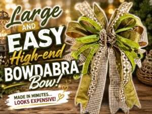 Video DIY – How to make a large high-end bow with Bowdabra