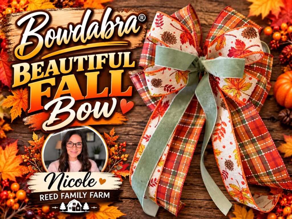 How to make a Beautiful Fall  Bow with Long Tails