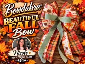 How to make a Beautiful Fall  Bow with Long Tails