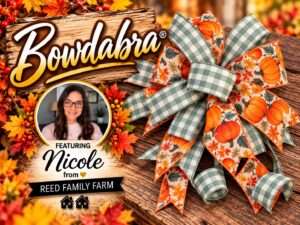 How to make the most gorgeous pumpkin print bow