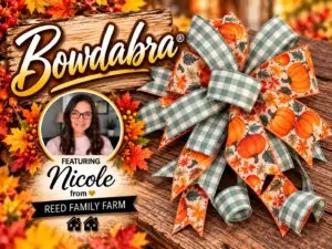 How to make the most gorgeous pumpkin print bow