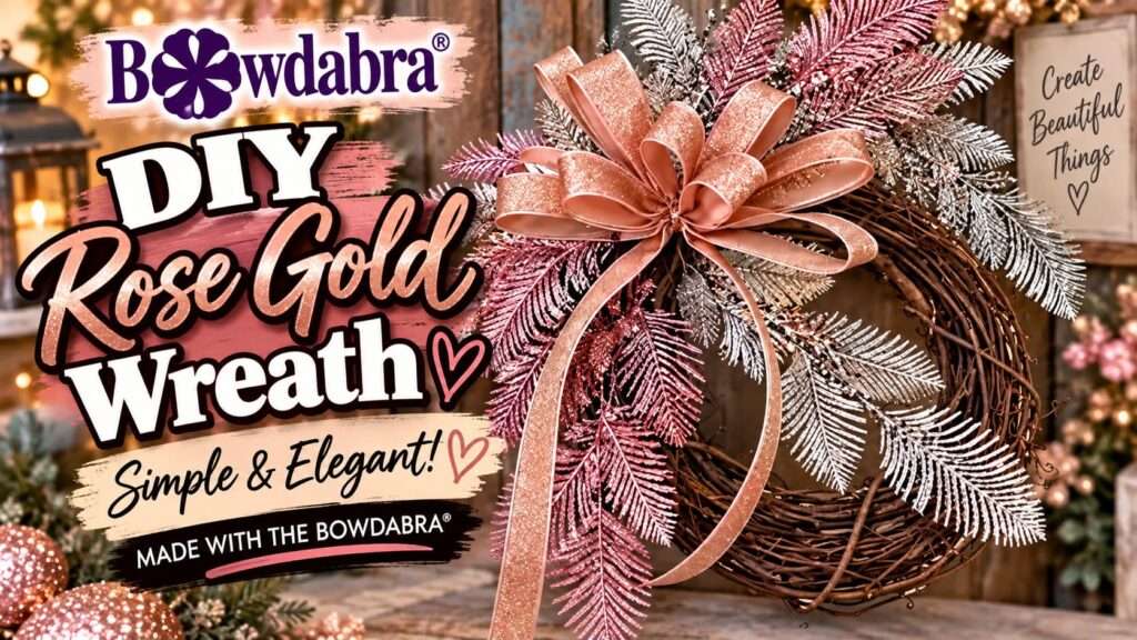 How to make an epic rose gold wreath – easy video DIY
