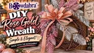 How to make an epic rose gold wreath – easy video DIY