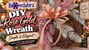 How to make an epic rose gold wreath – easy video DIY