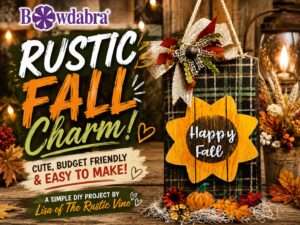 Easy How to make –  DIY Rustic Fall Wall Hanging