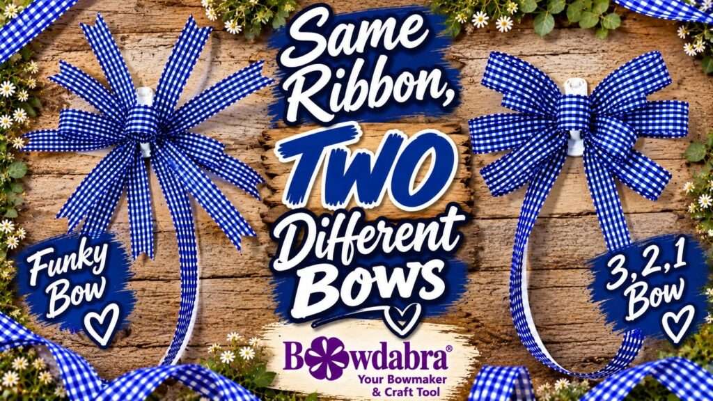 How to make two different bows using the same ribbon