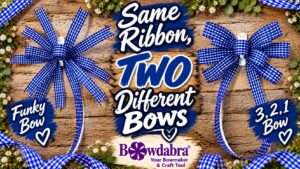 How to make two different bows using the same ribbon