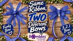 How to make two different bows using the same ribbon