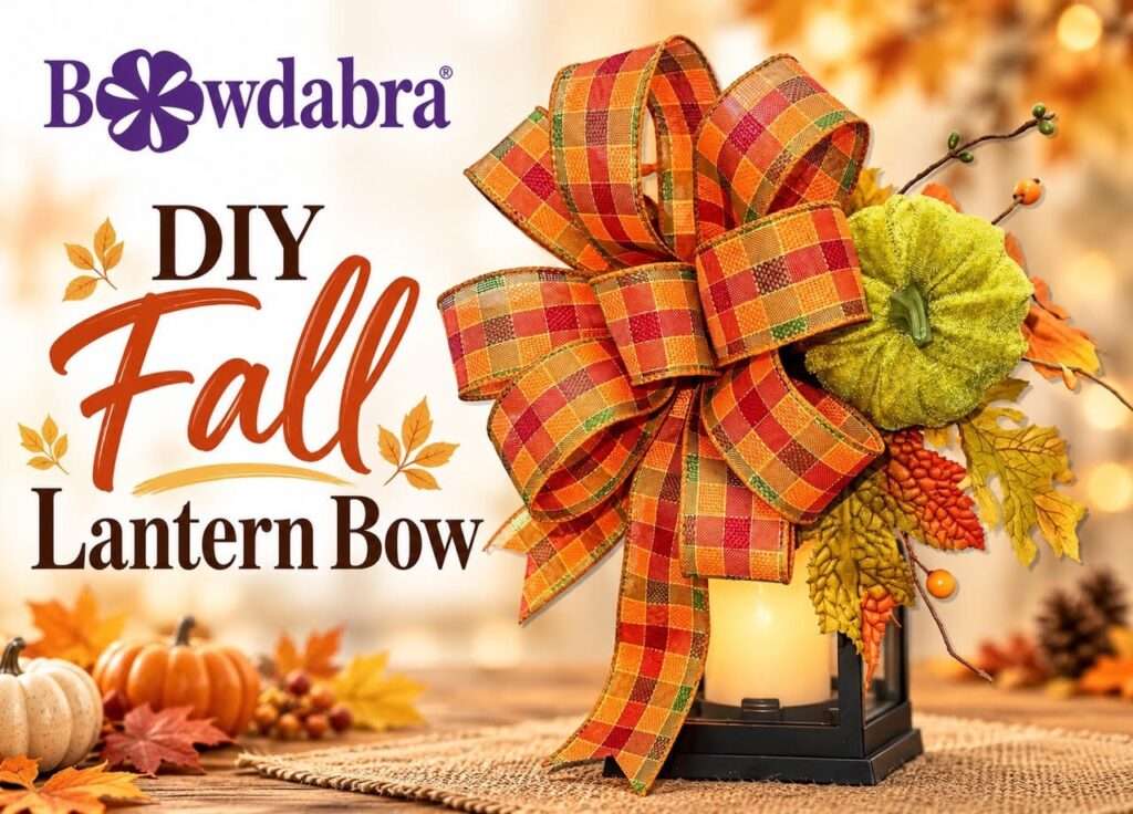 How to make the most beautiful autumn lantern bow – Video DIY