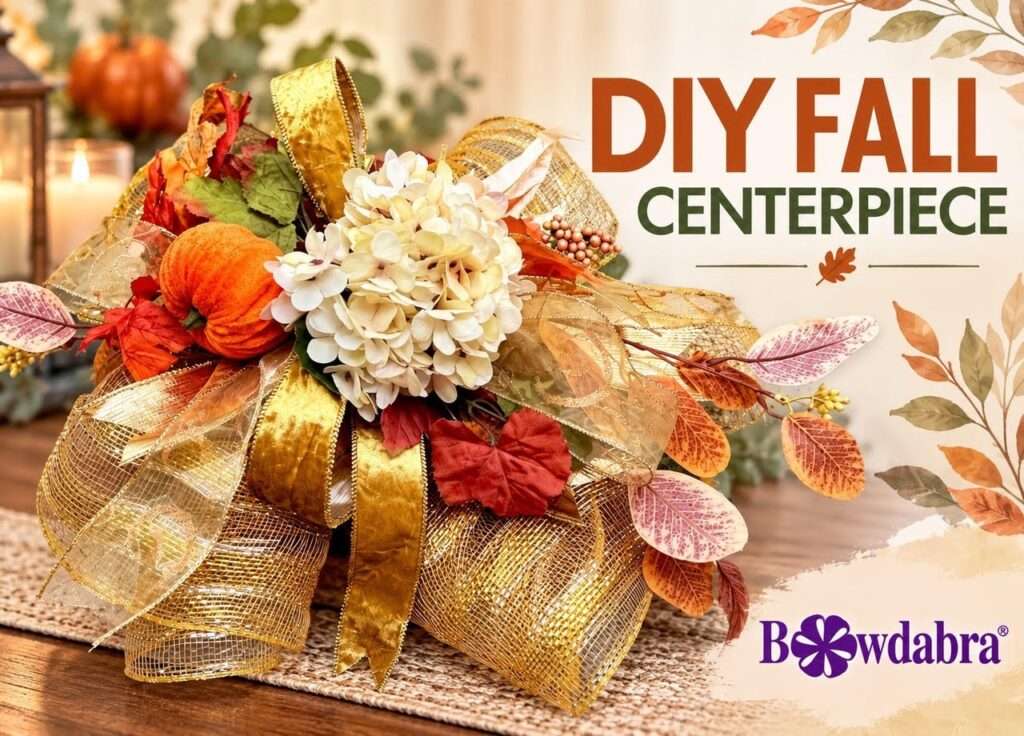 How to make a Quick and easy fall table centerpiece –  DIY