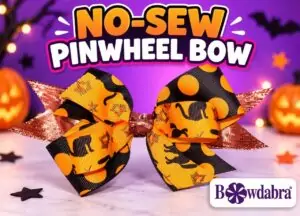 Video How to make an inexpensive no-sew  pinwheel hairbow