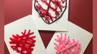 String Art Heart Mother's Day Card