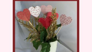Valentine Paper Hearts Bouquet