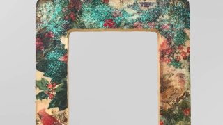 Winter Napkin Collage Picture Frame