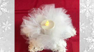 Winter Snowball Table Decoration