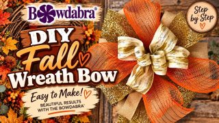 fall wreath bow