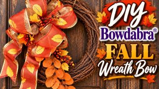 fall wreath bow
