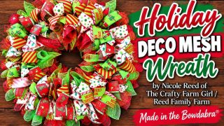 holiday deco mesh wreath