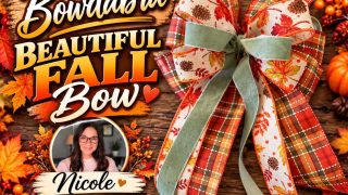 nicole beautiful fall bow